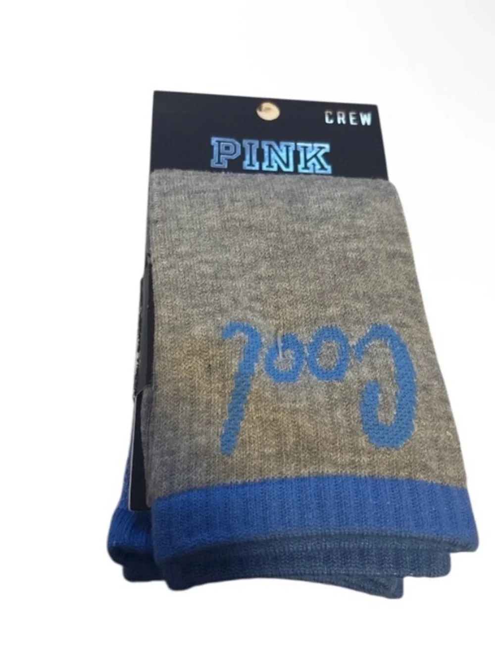 PINK Victoria's‎ Secret Blue Heather Crew Socks